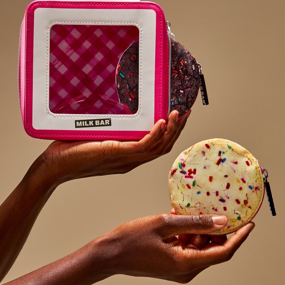 NWT Bath & Body Works x Milk Bar Cookie Cosmetic Bag - Limited Edition